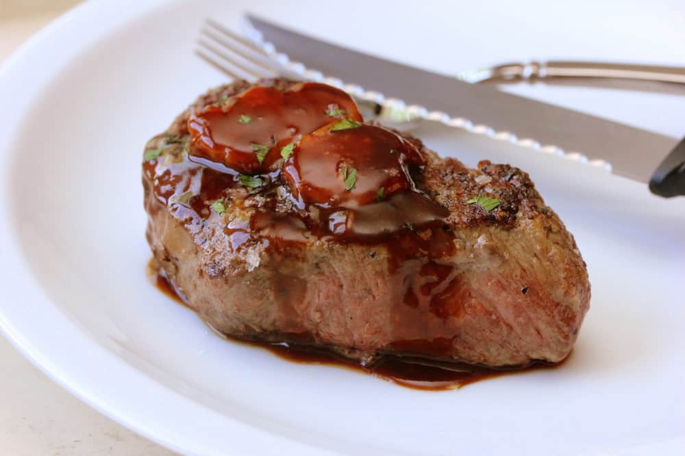 Filet Mignon with Classic Bordelaise Sauce