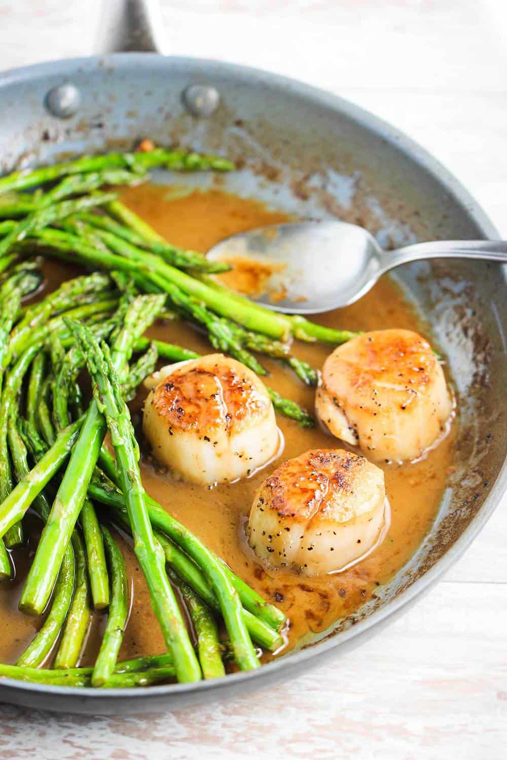 Seared Scallops with Asparagus Recipe | How To Feed a Loon