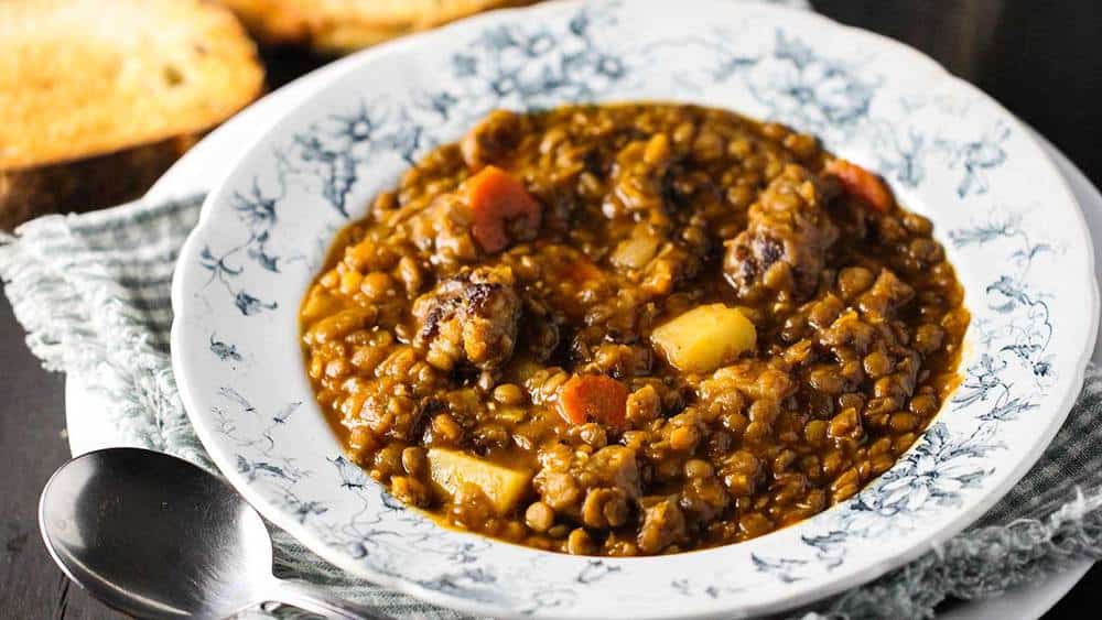 Rustic Lentil Soup (Recipe with Video) | How To Feed A Loon
