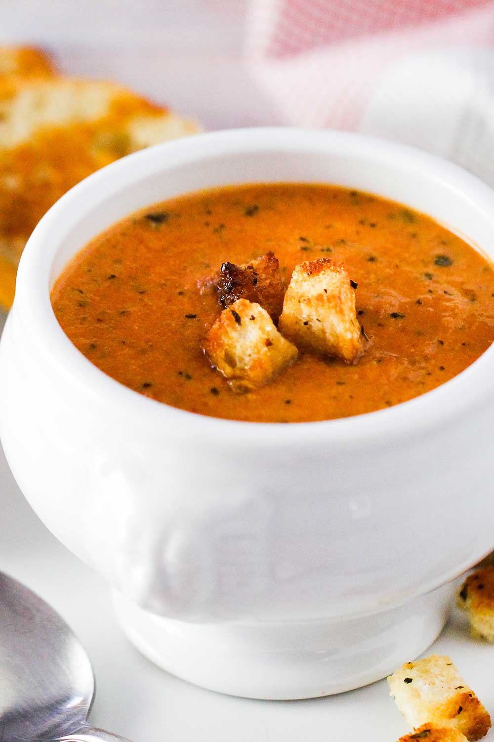 Roasted Tomato Basil Soup | How To Feed A Loon