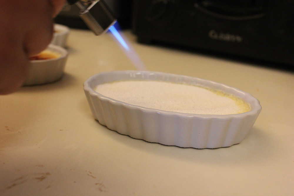 torch the cream for creme brule
