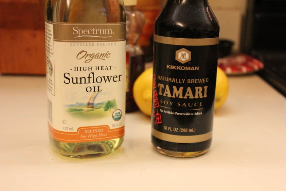 Sunflower Oil and Soy for Soba Veggies