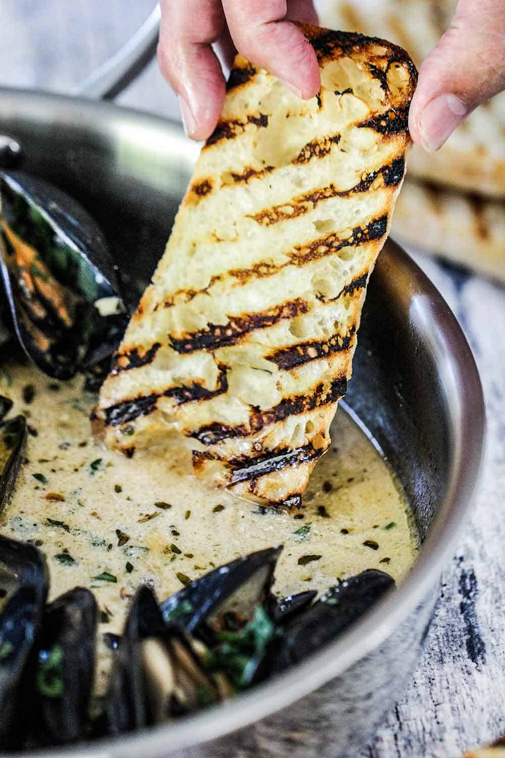 PEI Mussels in Carta Fata