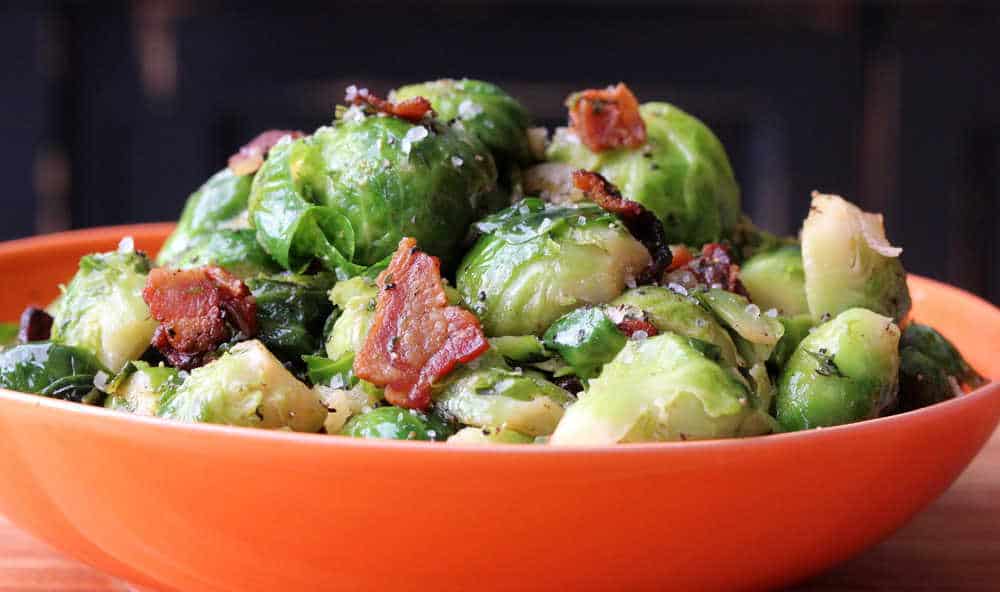 Brussels Sprouts, Bacon and Sherry Vinaigrette