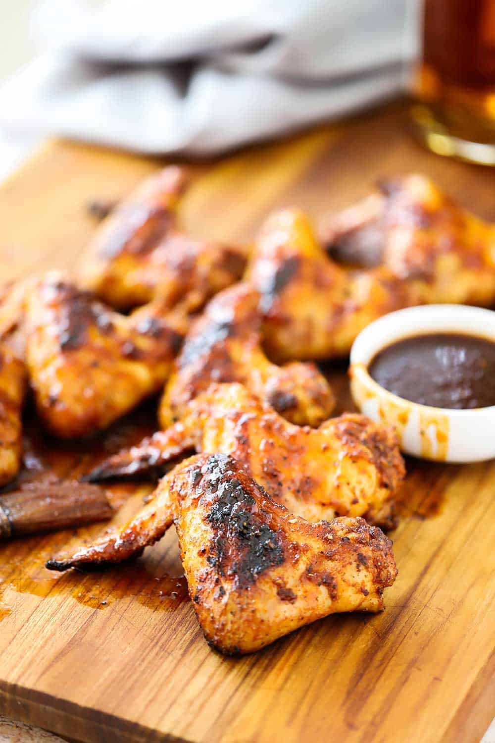 Bourbon Maple BBQ Chicken Wings | How To Feed A Loon