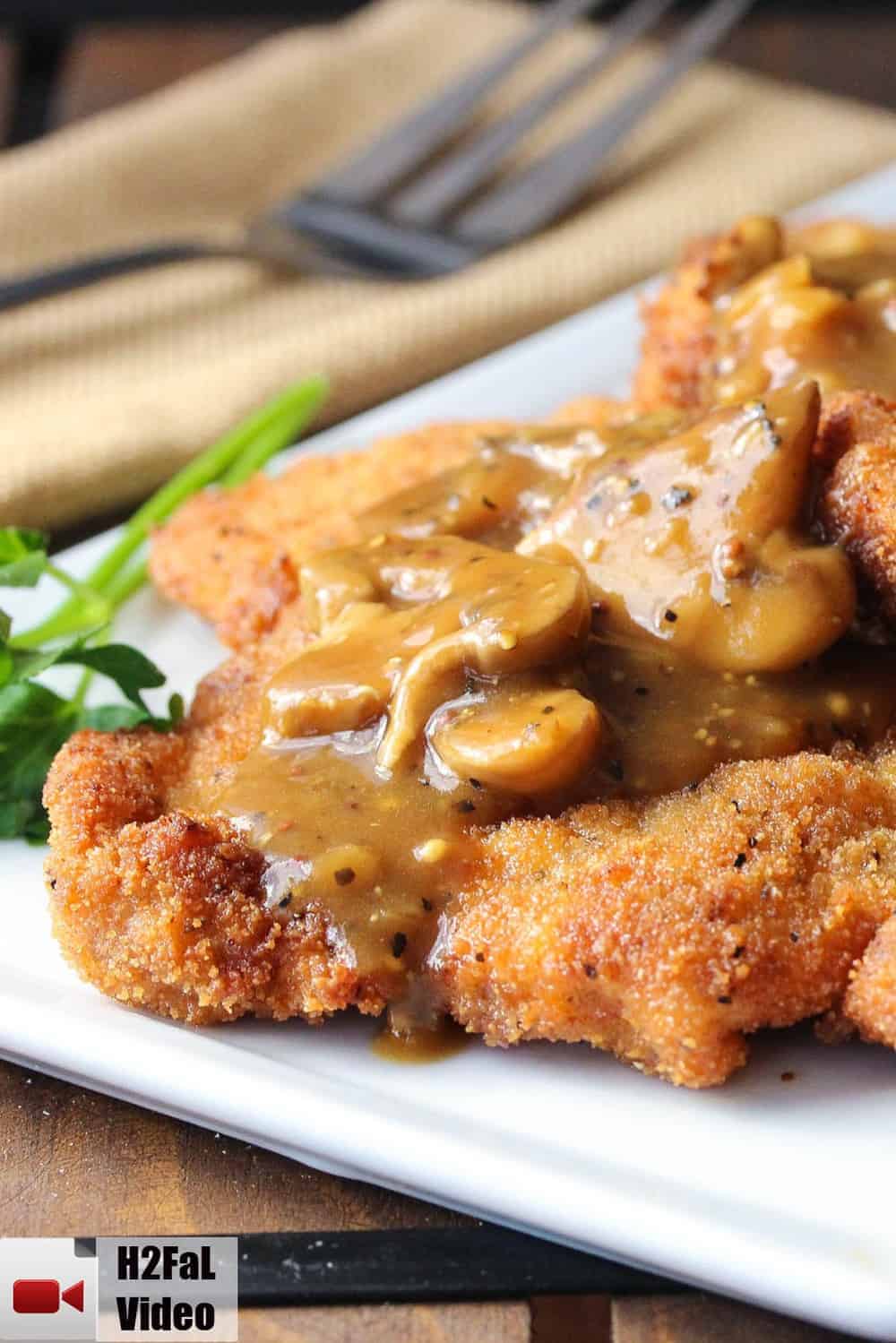 How to Make German Schnitzel with Mushroom Gravy | How To Feed a Loon