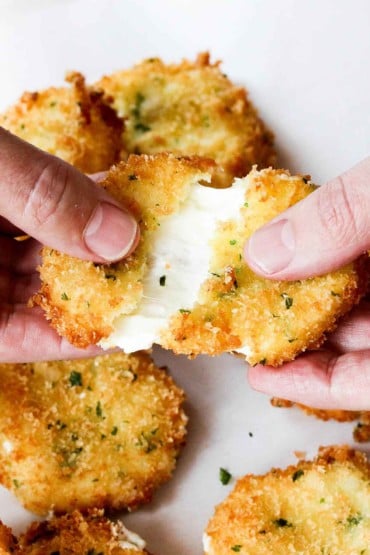 This classic fried cheese is so gooey and delicious