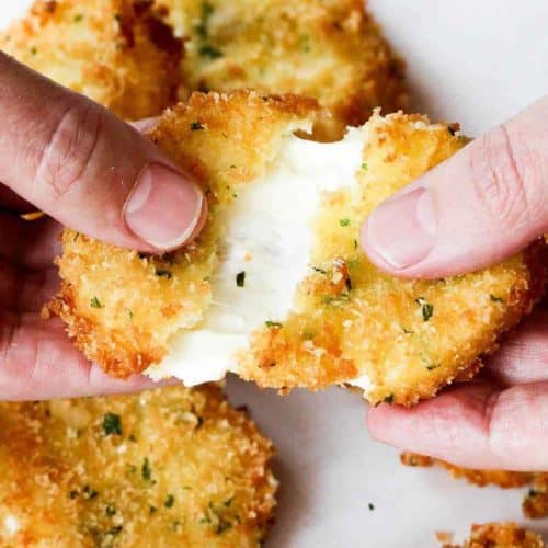 This classic fried cheese is so gooey and delicious