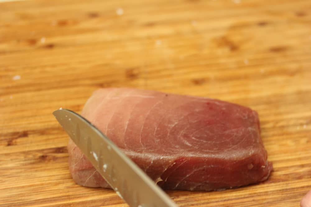 Sashimi-grade tuna is very nice