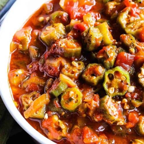 Stewed Okra and Tomatoes How To Feed A Loon