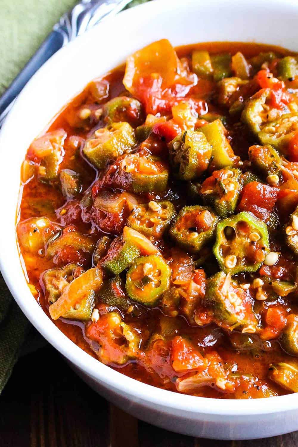 Stewed Okra and Tomatoes | How To Feed A Loon