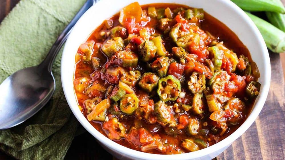 Stewed Okra and Tomatoes | How To Feed A Loon