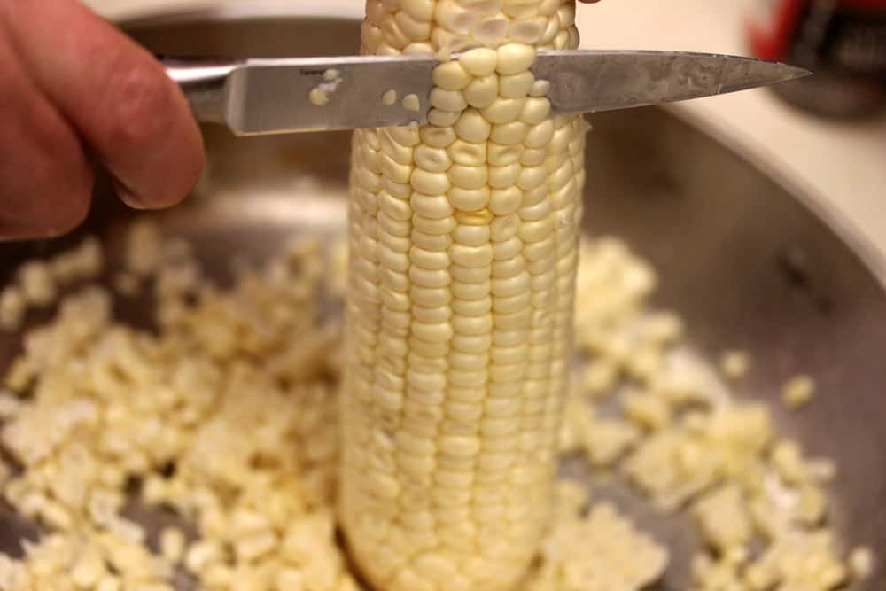 Cut the corn right off the cob!