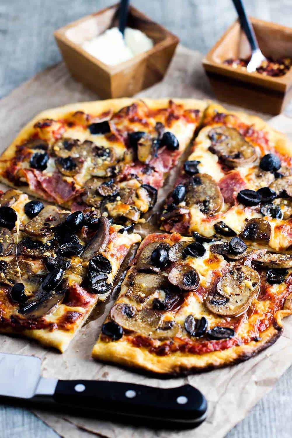 Black Olive Pizza - Sweet Caramel Sunday