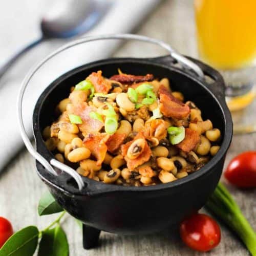 Black-eyed peas with tomatoes