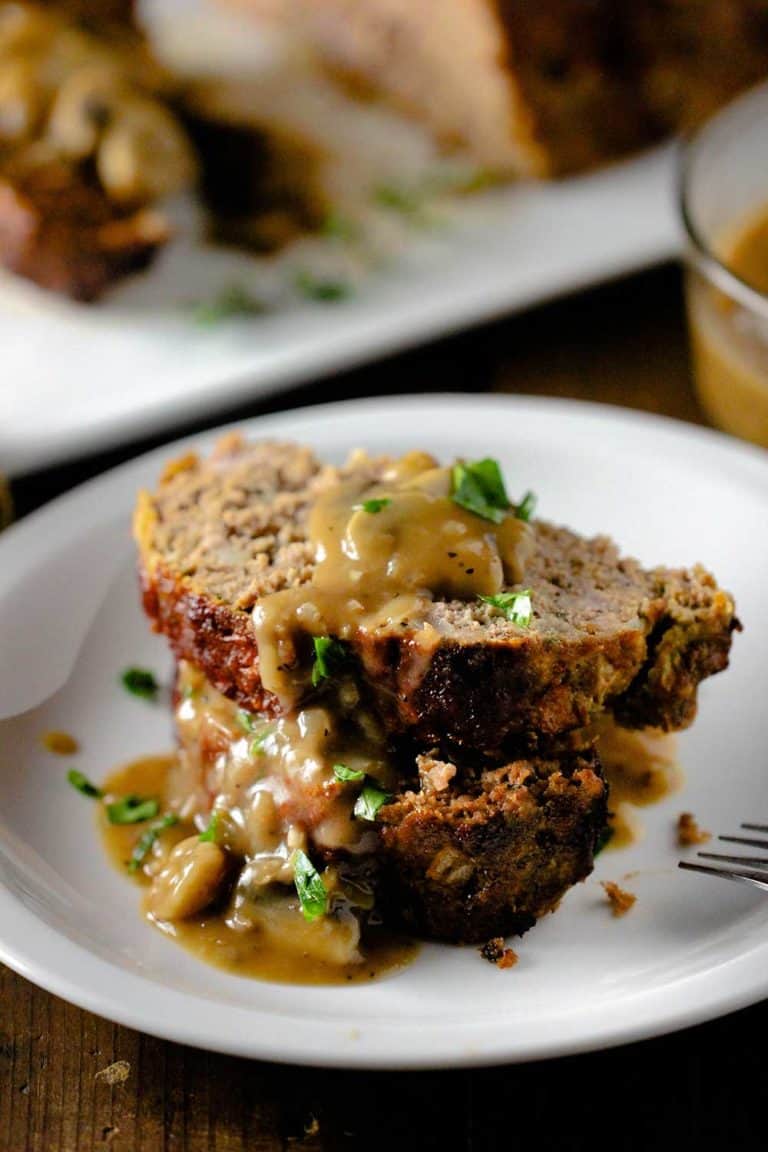 BestEver Meatloaf with Mushroom Gravy How To Feed A Loon