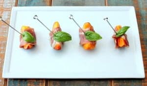 Summer Marinated Peaches with Prosciutto