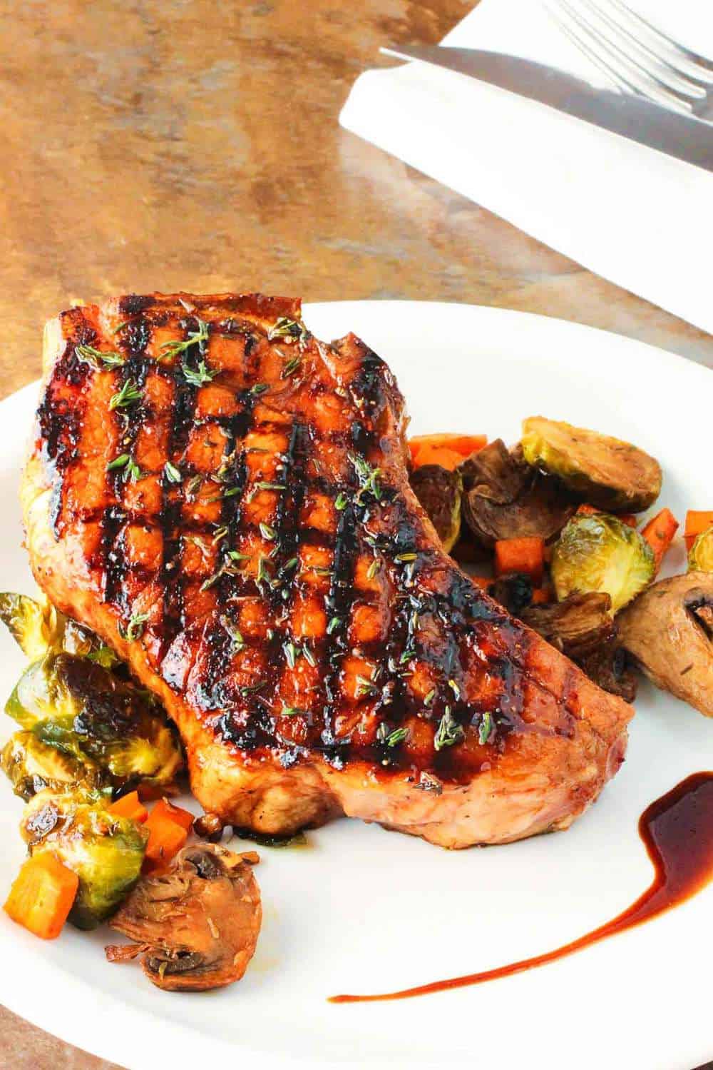 Balsamic Grilled Pork Chops | How To Feed A Loon