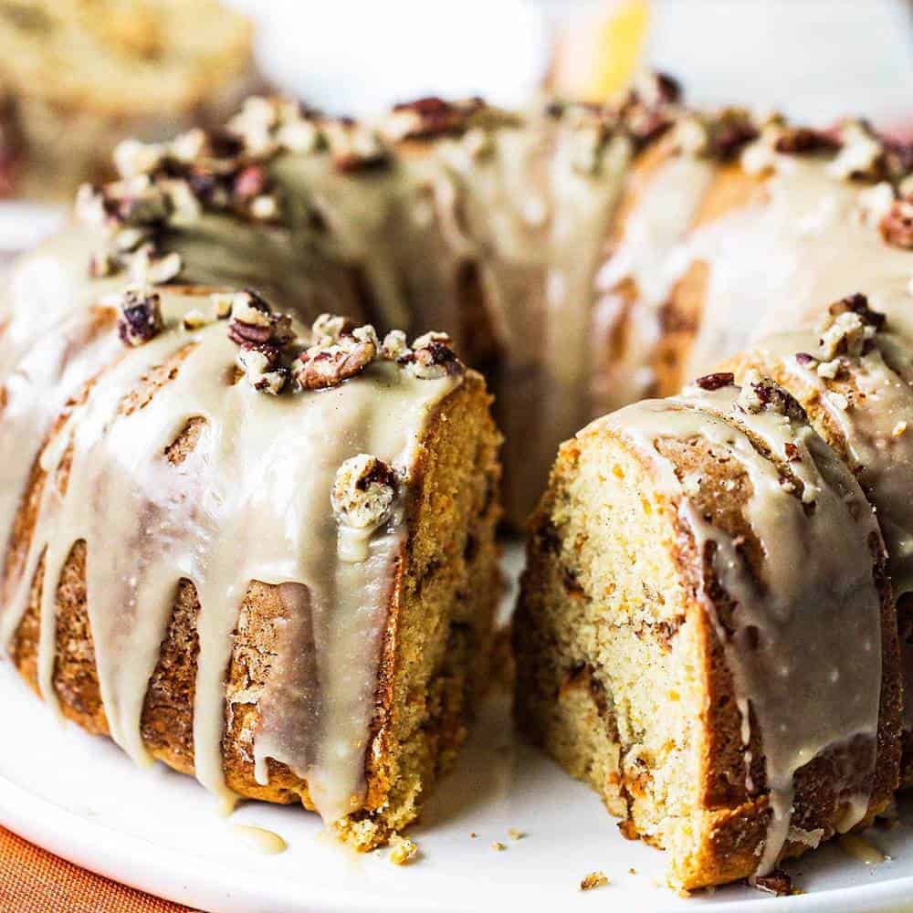 Sweet Potato Bundt Cake with Brown Sugar Icing | How To Feed A Loon