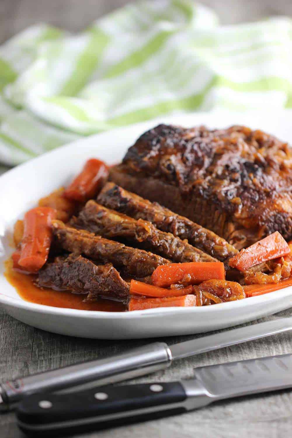 Beef Brisket with Carrots and Apricots | How To Feed A Loon