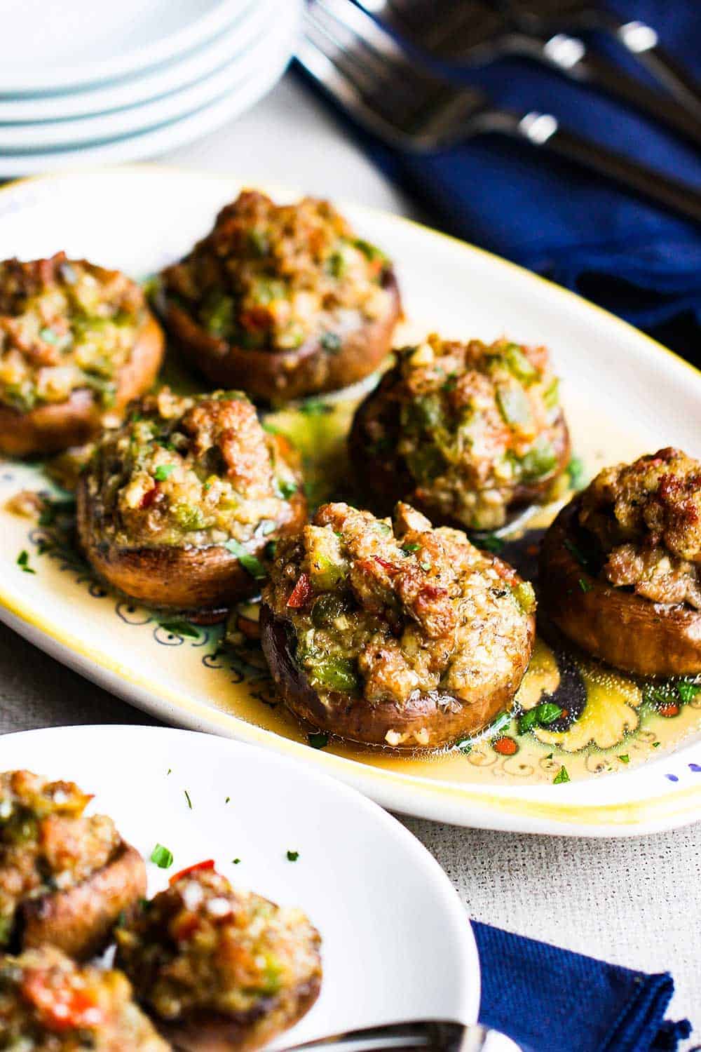 Sausage Stuffed Mushrooms How To Feed A Loon