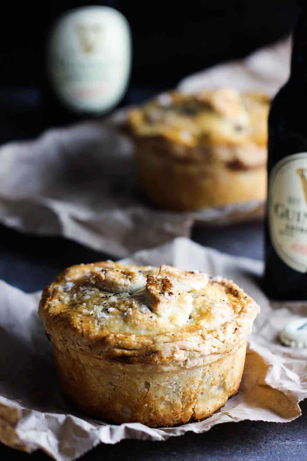 Guinness og oksekød Pie Opskrift