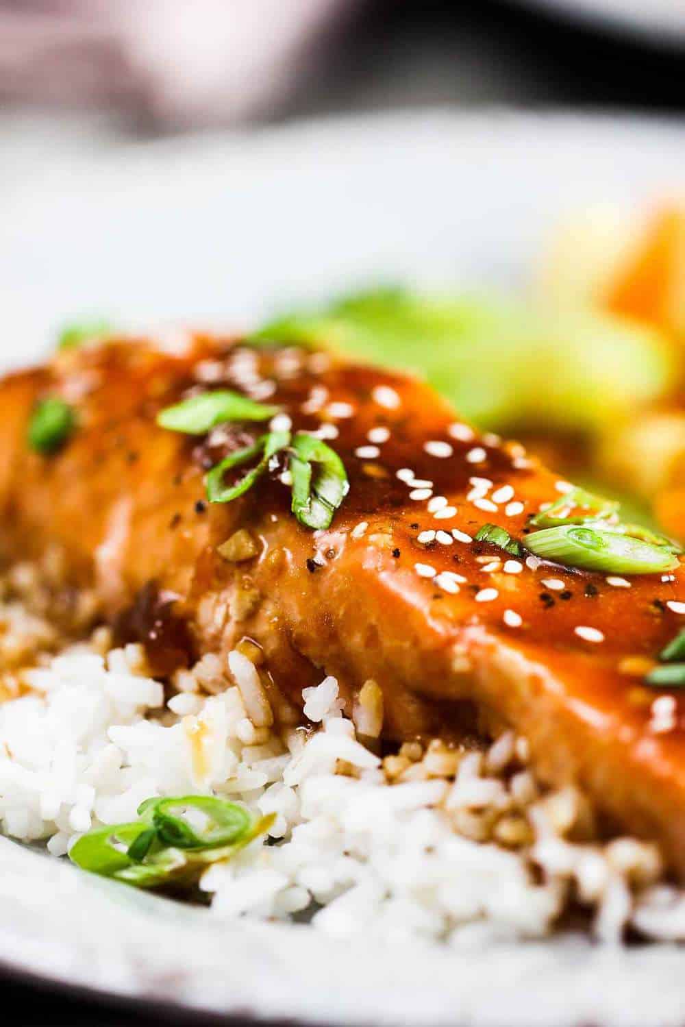 Instant pot teriyaki discount salmon and rice