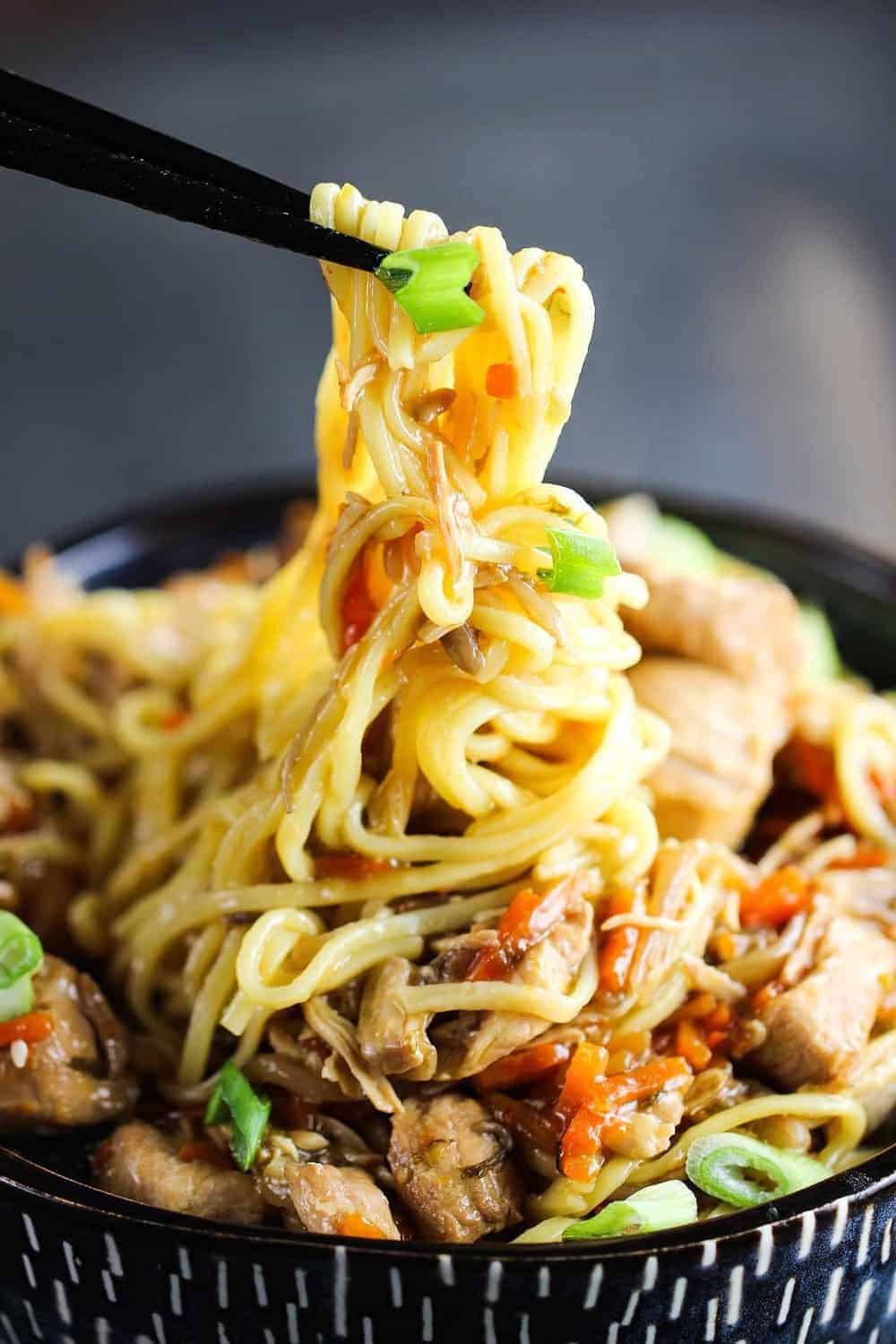 Slow Cooker Chicken Chow Mein Recipe | How To Feed a Loon