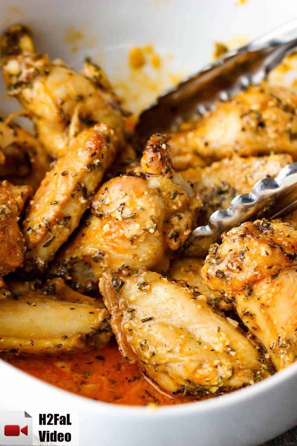 Parmesan and Garlic Chicken Wings recipe