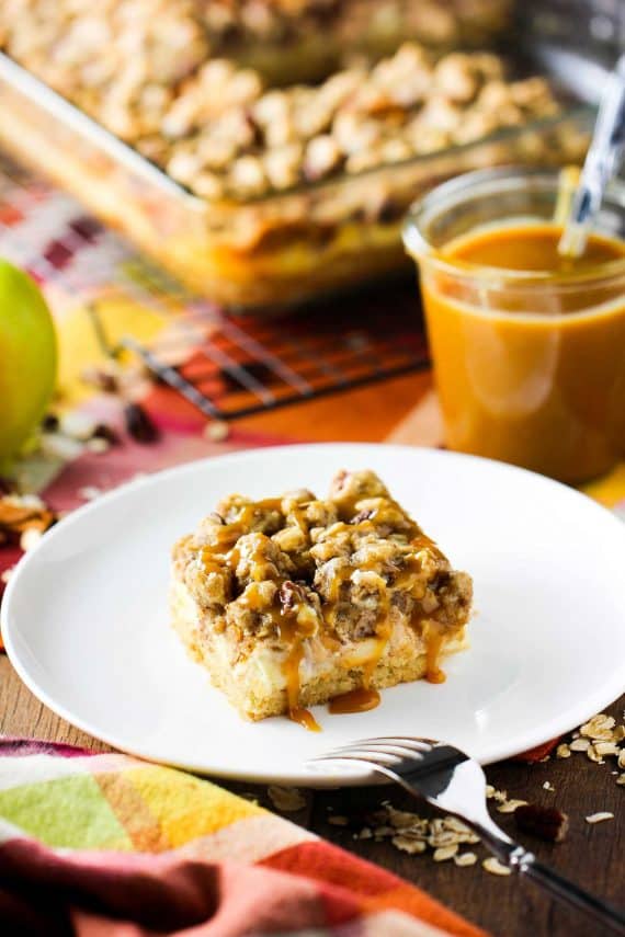 Cream Cheese Apple Bars with Pecan Streusel How To Feed a Loon