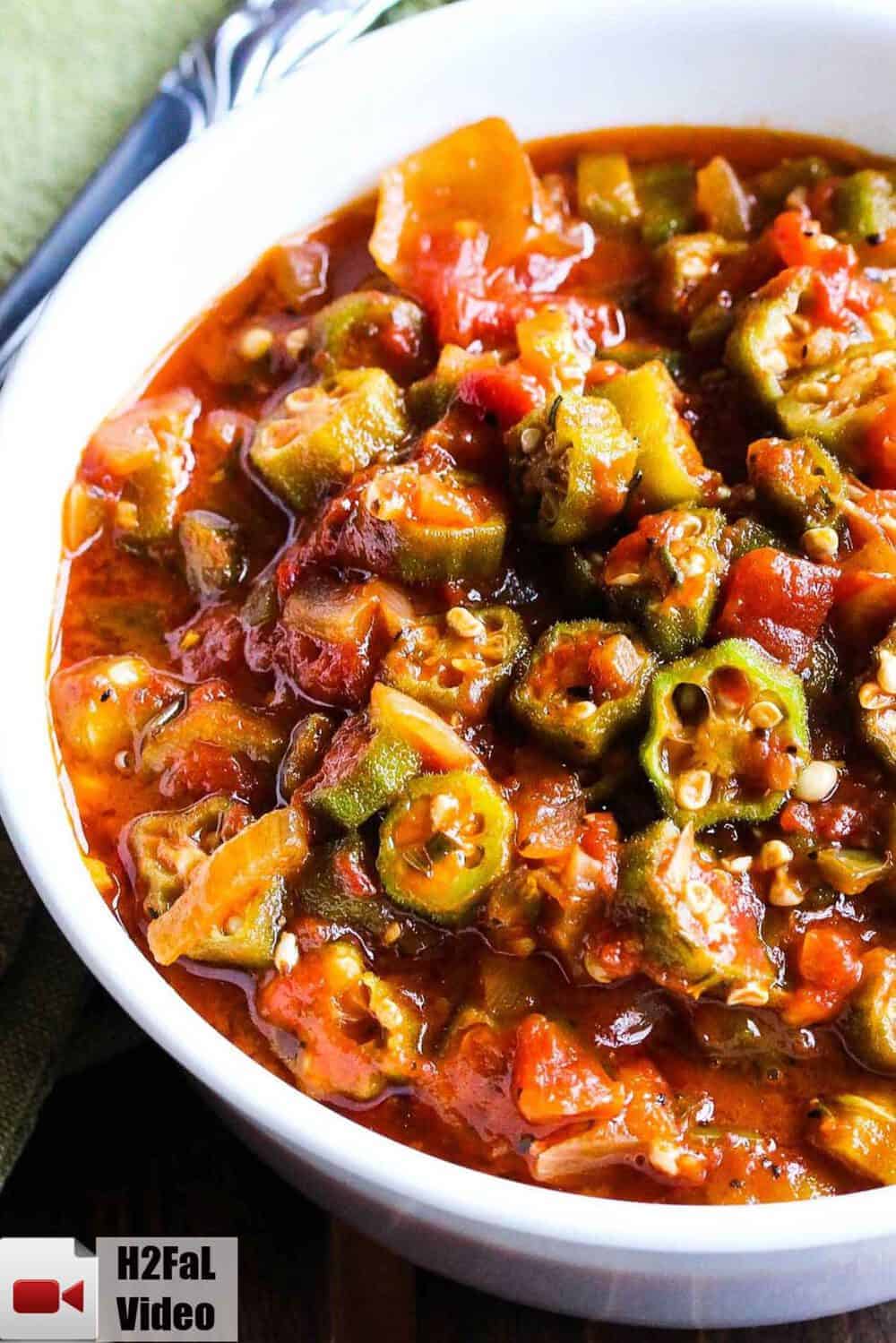 Stewed Okra and Tomatoes | How To Feed A Loon