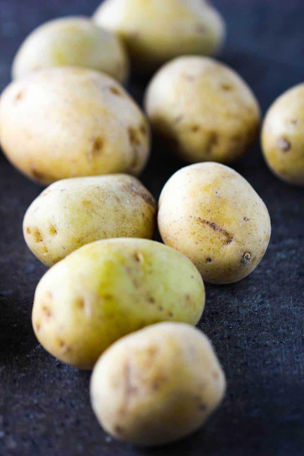 Pearl potatoes for beet and potato salad