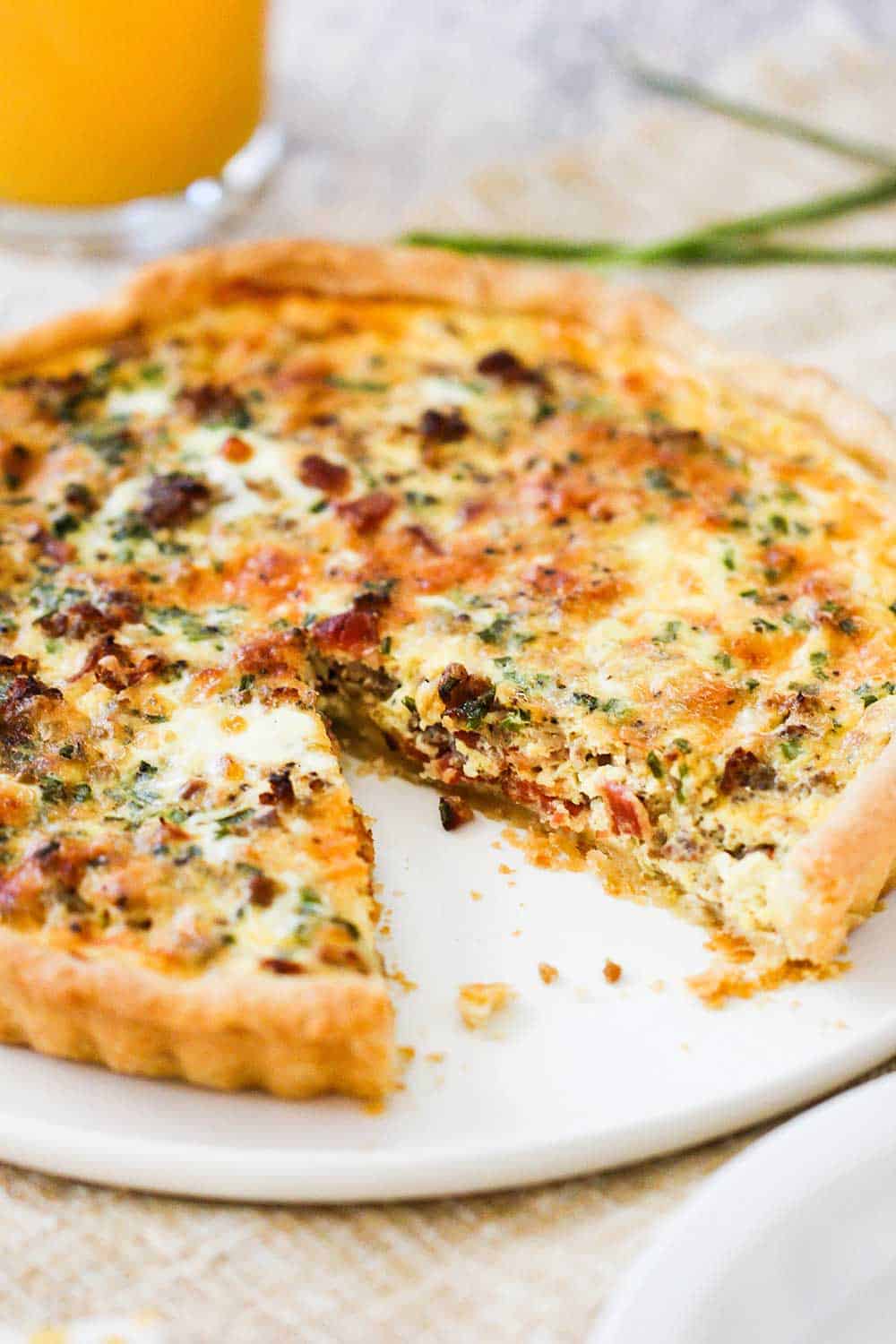 Breakfast Quiche - Pinch and Swirl