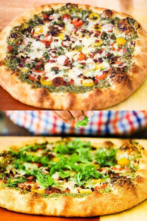 BLT Pizza with Pancetta, Tomatoes and Arugula How To Feed A Loon