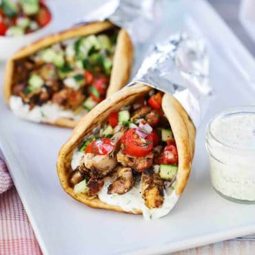 Homemade Greek Chicken Gyro Recipe - The Mediterranean Dish