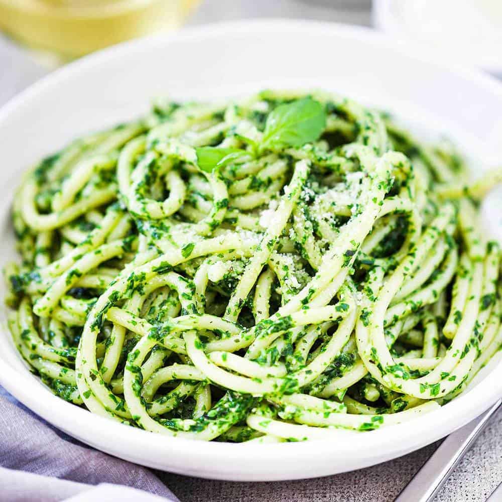 Pesto Pasta (Authentic Recipe with Video) | How To Feed A Loon