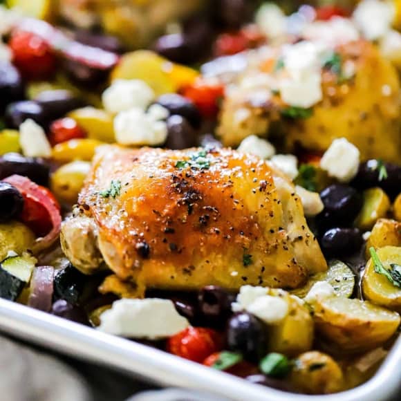 Sheet Pan Greek Chicken (With VIDEO) | How To Feed A Loon