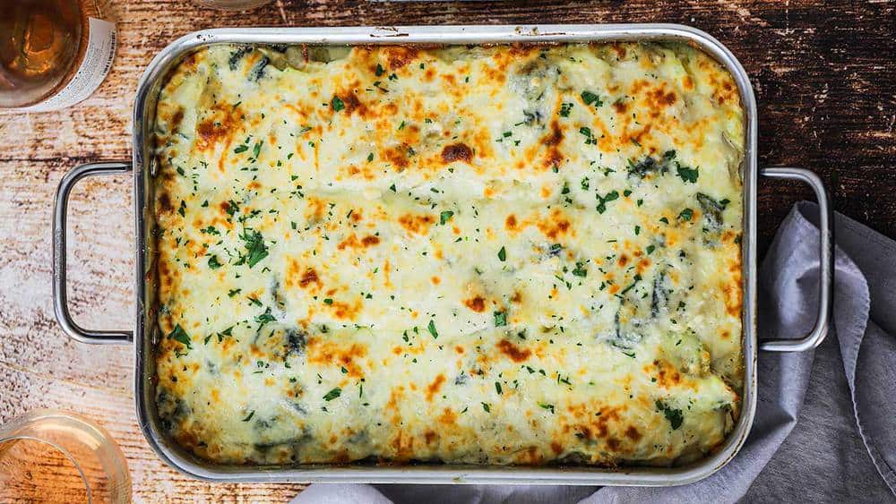White Chicken Lasagna with Spinach (with VIDEO) | How To Feed A Loon