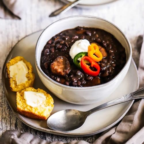 Black Bean with Andouille Sausage Soup How To Feed A Loon