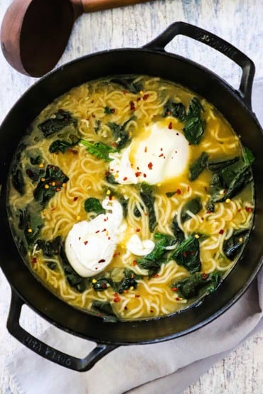 Poached on sale egg ramen