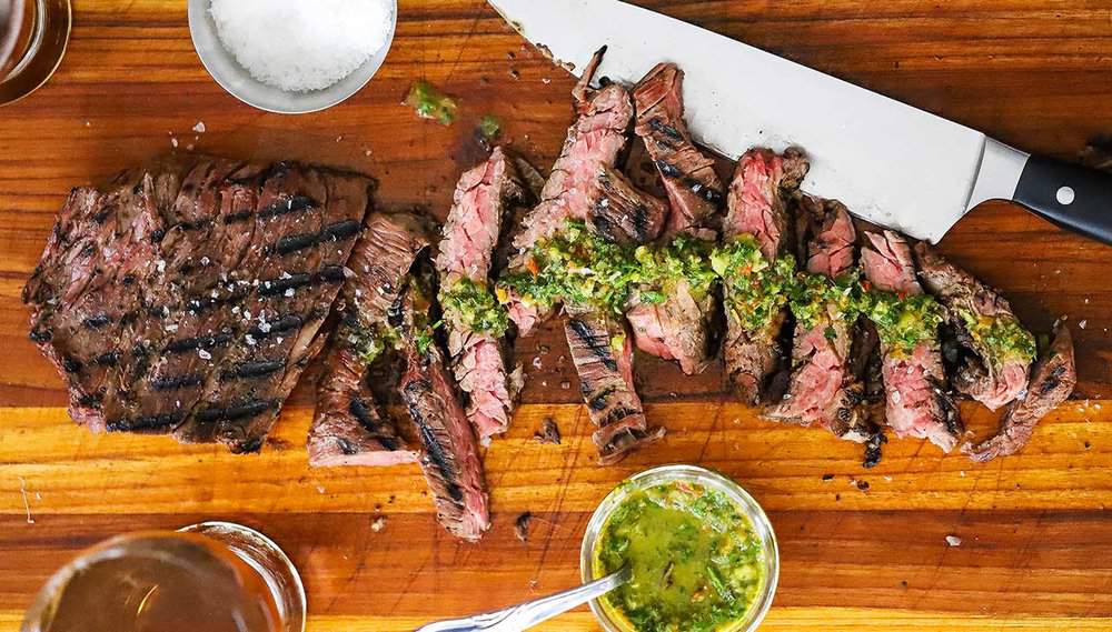 Sous Vide Skirt Steak with Chimichurri | How To Feed A Loon