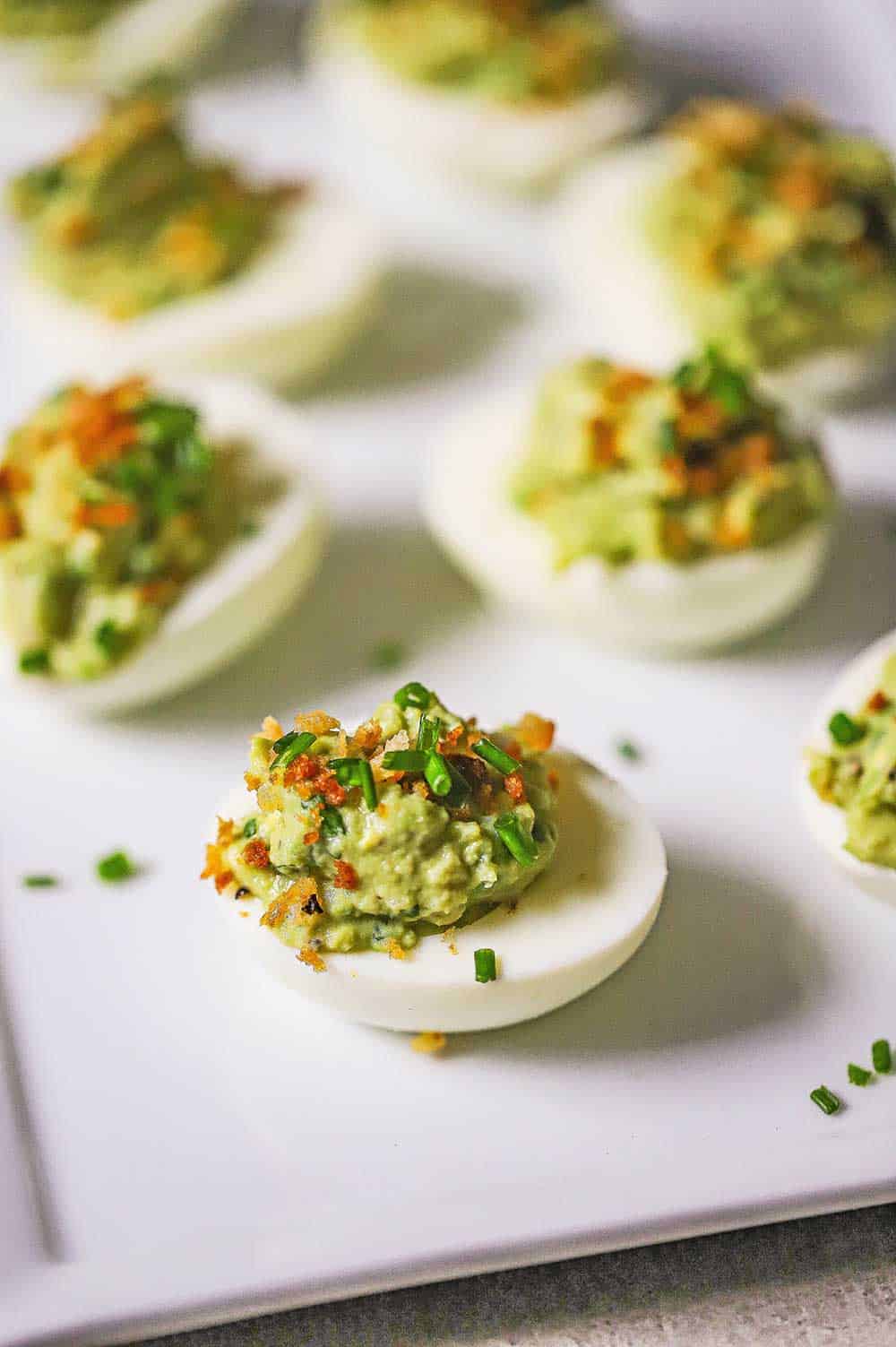 Avocado Deviled Eggs 